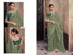 Elegant Netted Organza Saree