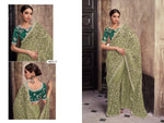 Elegant Netted Organza Saree